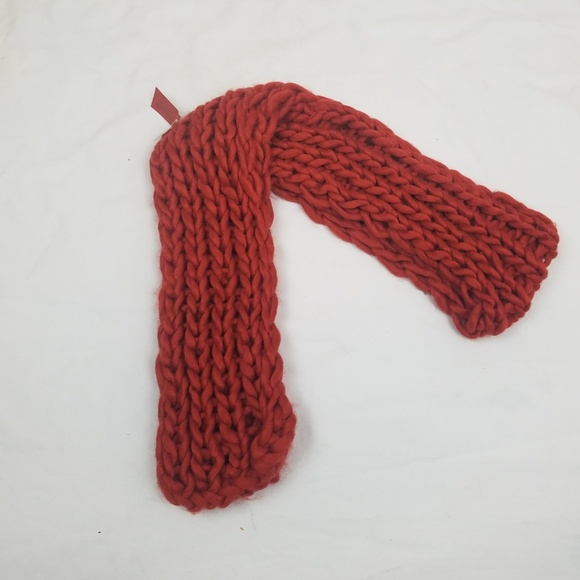 Merona Chunky Knit Scarf Burnt Orange NWT - Picture 2 of 3